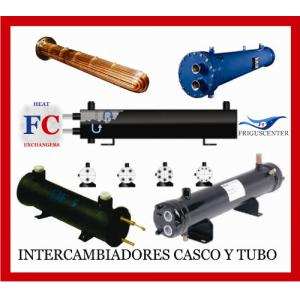 ::: INTERCAMBIADOR DE CALOR CASCO Y TUBO 50 TONELADAS 25 + 25, R22, R410, R134, R404, R407, R507, DO